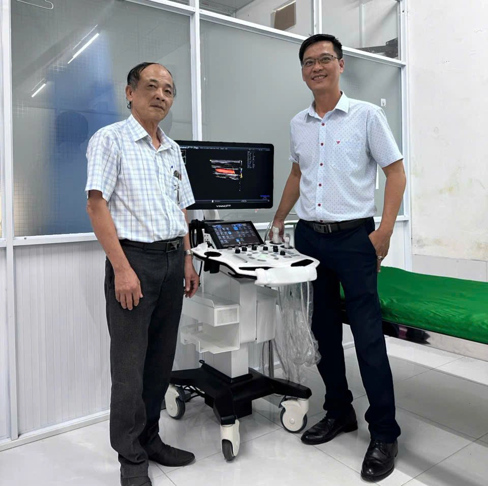 lắp máy siêu âm VinnoE10plus tại cà mau