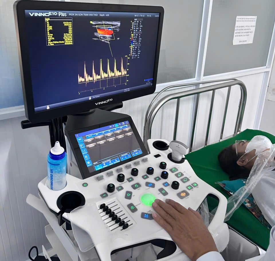 lắp máy siêu âm VinnoE10plus tại cà mau