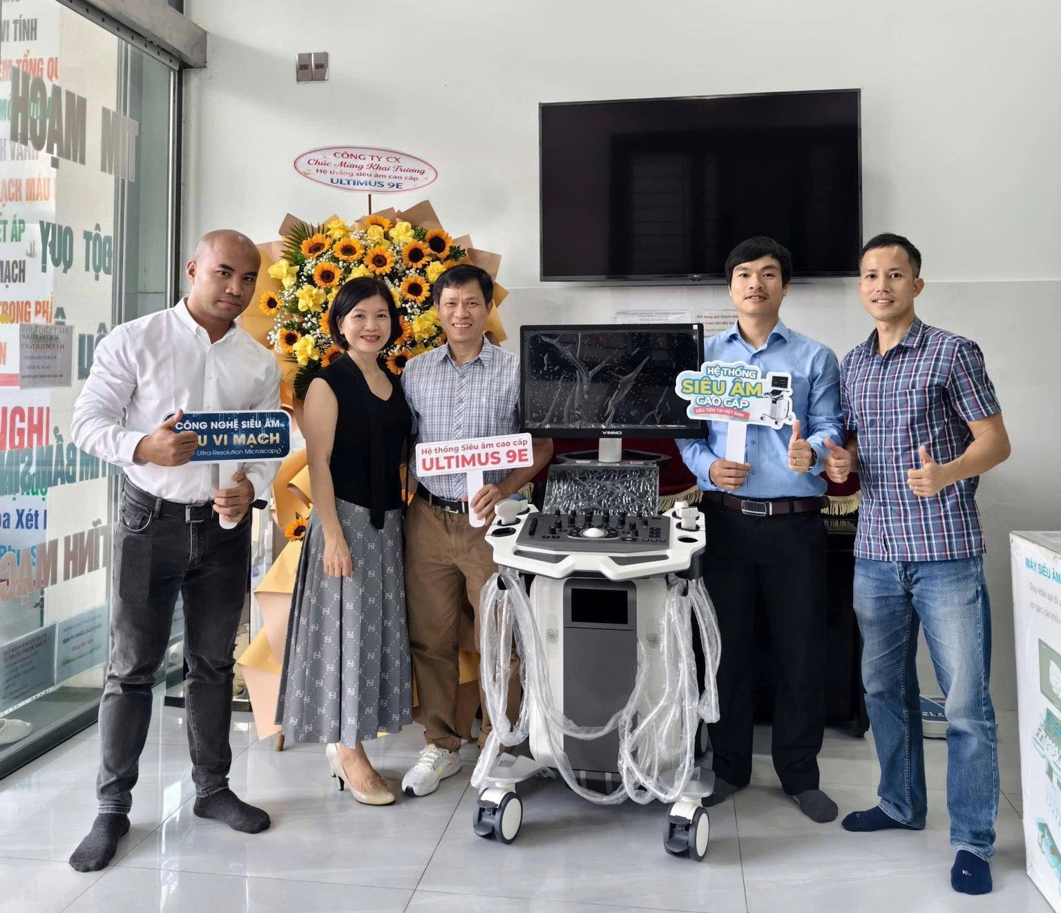 lắp máy siêu âm cao cấp nhất vinno Ultimus tại Đà Nẵng