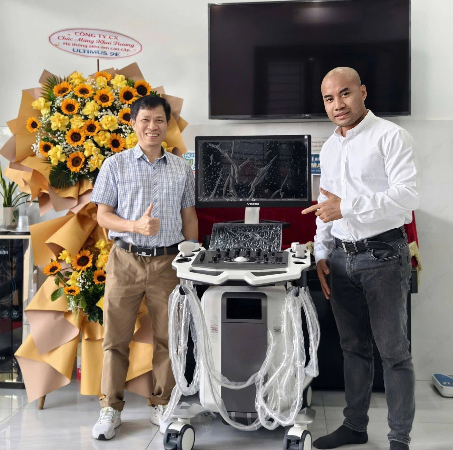 lắp máy siêu âm cao cấp nhất vinno Ultimus tại Đà Nẵng