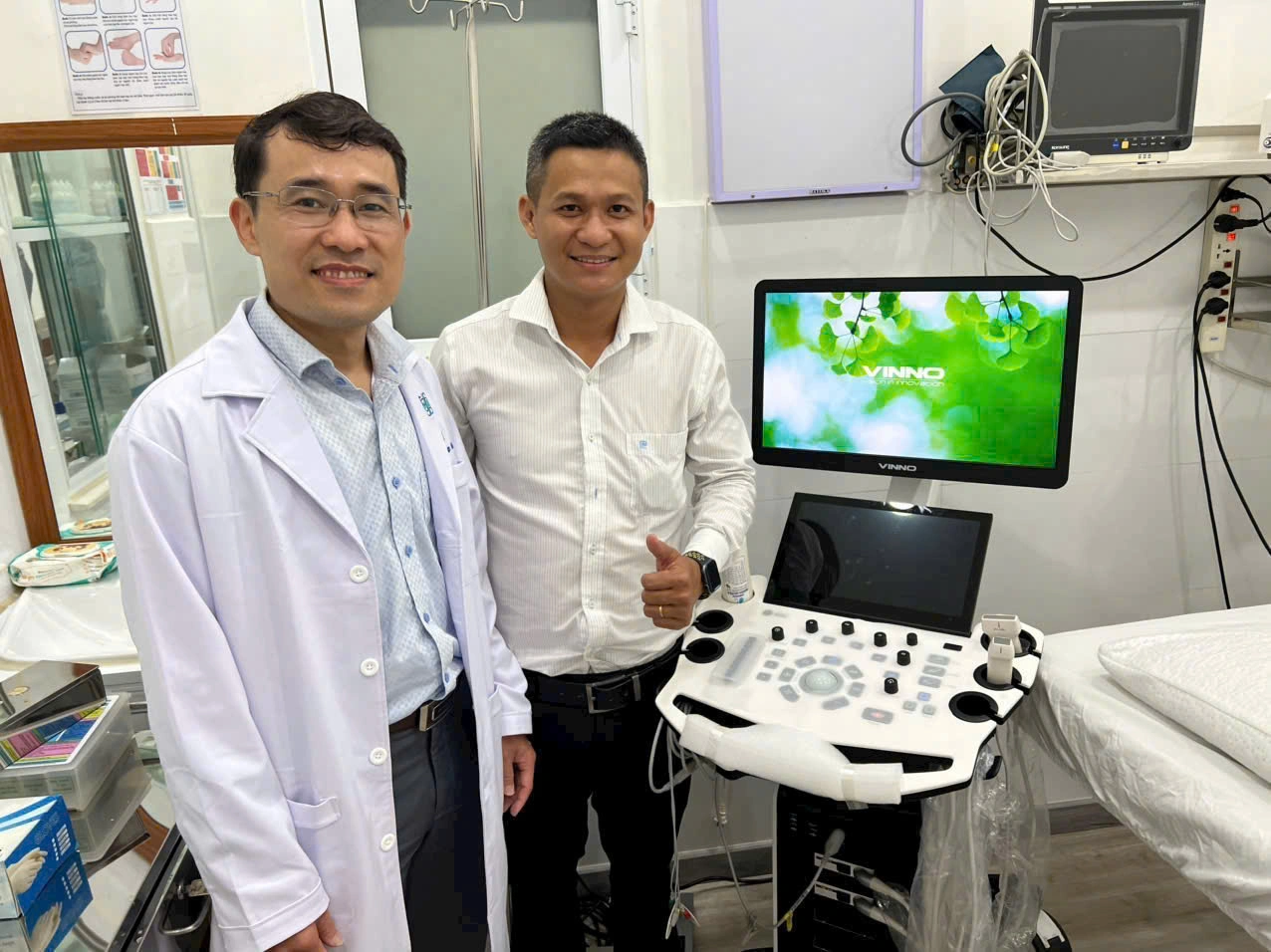 lắp máy siêu âm Vinno tại HCM