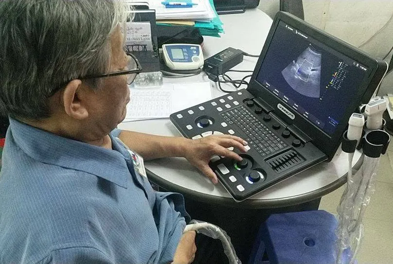 lắp máy siêu âm xách tay Vinno A3